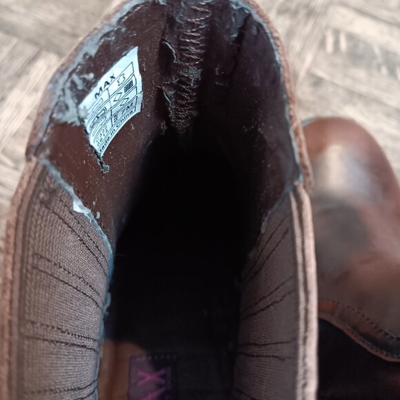 Max by Rocket Dog Burnished Leather Lug Sole Ankle Boots Sz 7 - Picture 8 of 8